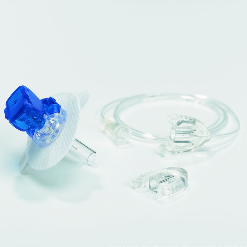 Accu-Chek FlexLink Teflonkanle mit Schlauch und Anschlußstück