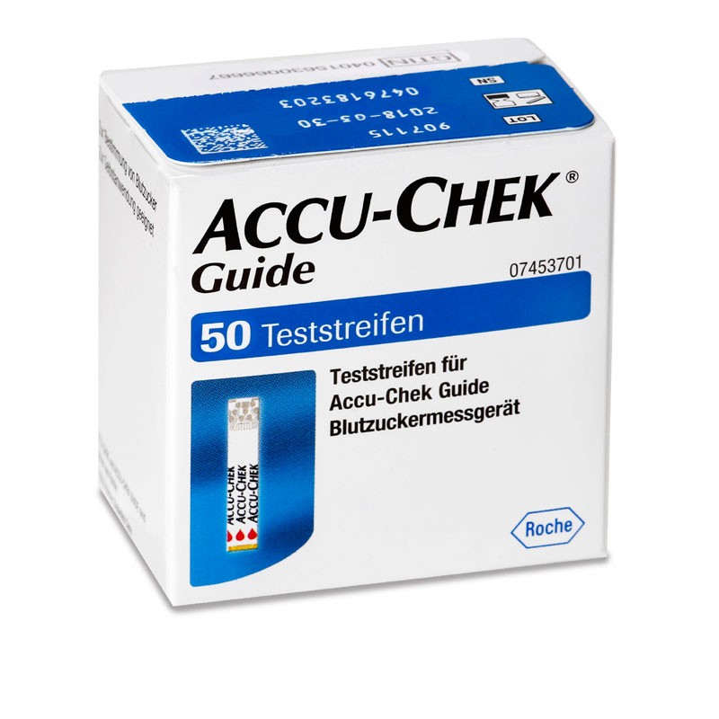 Accu-Chek Guide Teststreifen Verpackung Inhalt 50 Stück