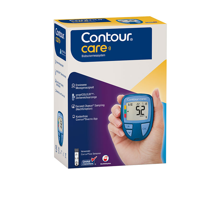 CONTOUR CARE Blutzuckermessgerät in mmol/l Verpackung