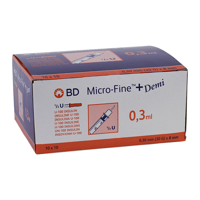 BD Micro-Fine Spritze 0,3 ml Inhalt Verpackung