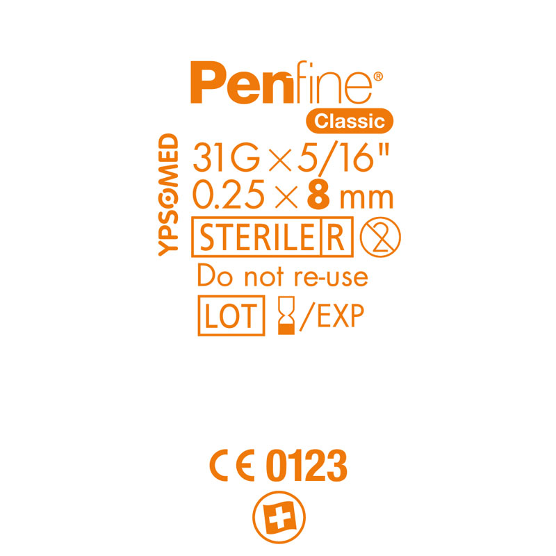 mylife™ Penfine Classic ® 8 mm 31G / 0,25mm