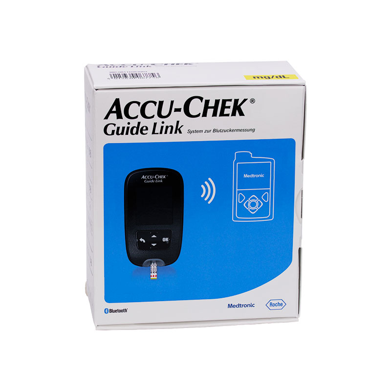 Accu-Chek Guide Link Blutzuckermessgerät in mg/dl Verpackung