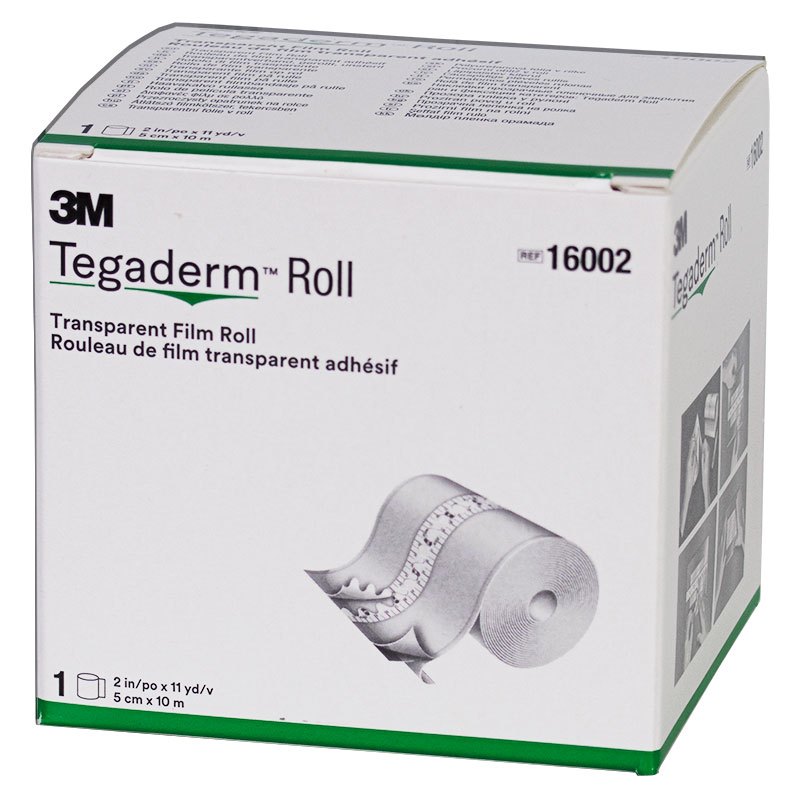 Tegaderm Roll 16002 Transparent 5 cm x 10 m Verpackung