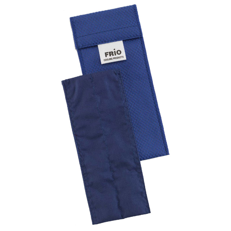 FRIO Doppeltasche Blau 8 * 18 cm mit Außen- und Innentasche
