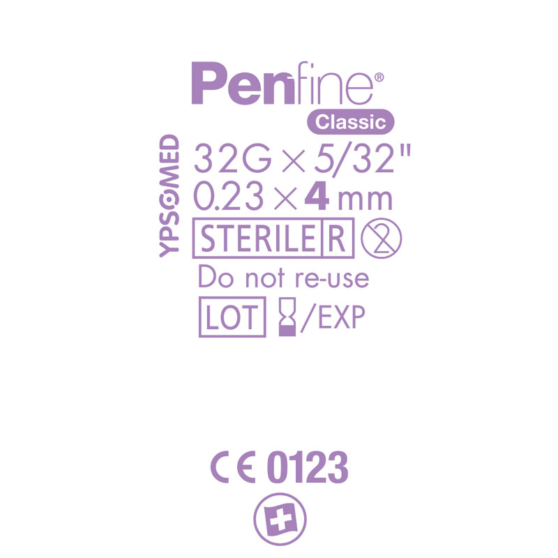 mylife™ Penfine Classic ® 4 mm 32G / 0,23mm