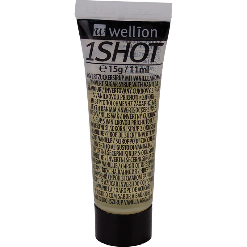 Wellion 1Shot Invertzuckersirup mit Vanillearoma Vorderseite